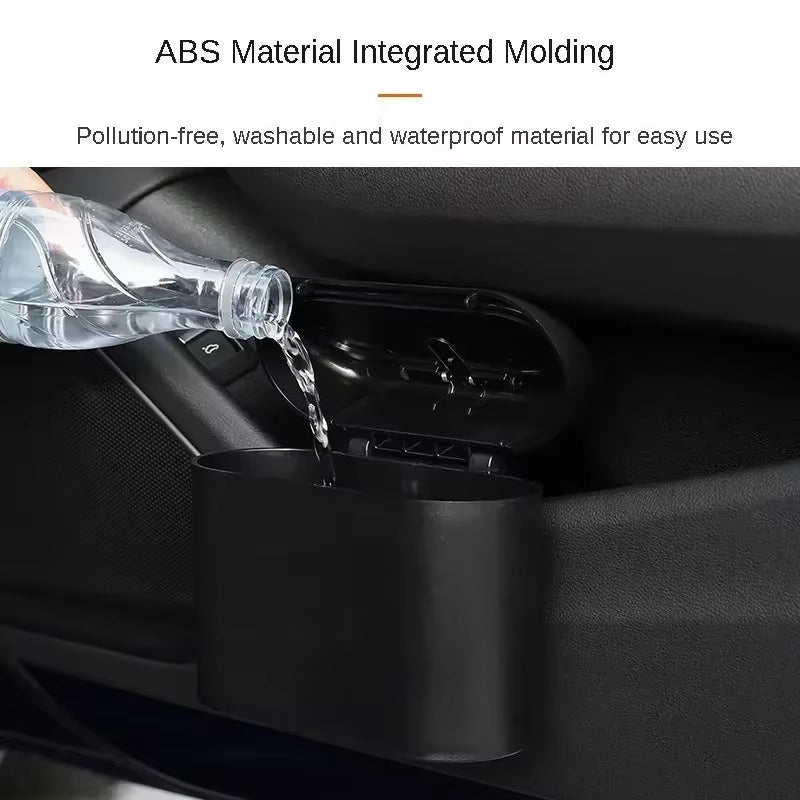 Auto Mülleimer Mit Deckel Universal Fahrzeug Mini Auslaufs Ichere Mülltonne Auto Organizer Lagerung Für Vordere Rücksitz Fahrzeug Zubehör