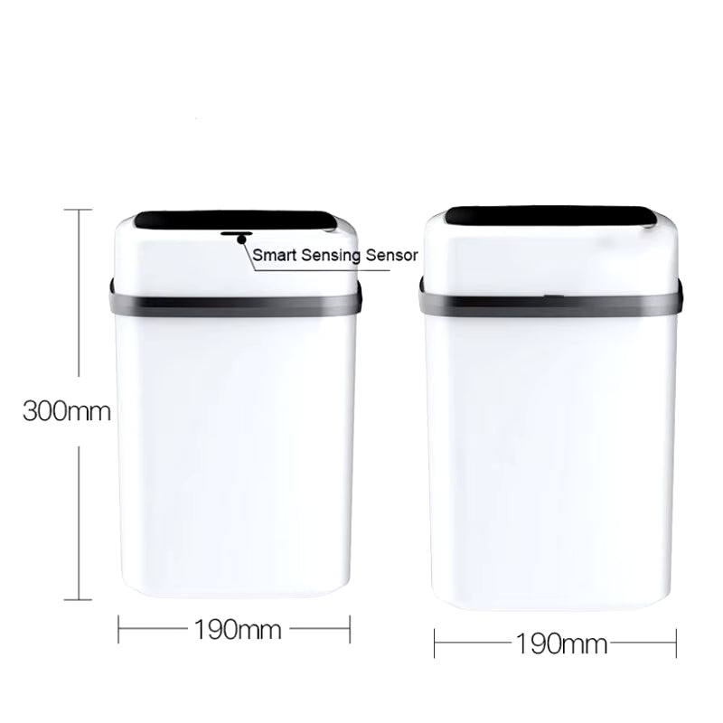 Kitchen Trash Bin 13L Bathroom Touch Trash Can in the Toilet Smart Garbage Bucket Waste Bins Dustbin Smart Trash Can Kitchen