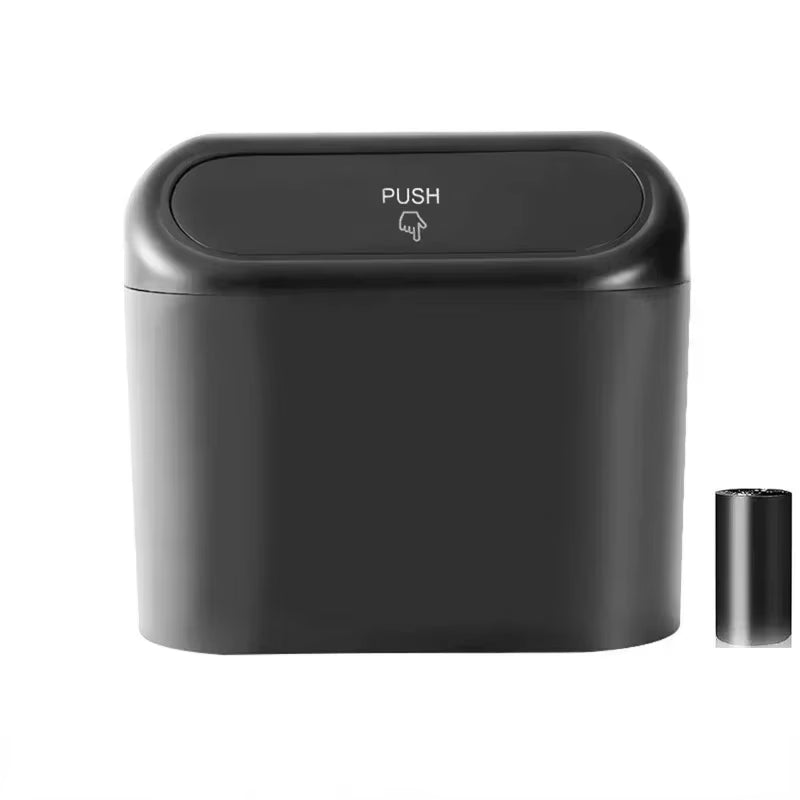 Auto Mülleimer Mit Deckel Universal Fahrzeug Mini Auslaufs Ichere Mülltonne Auto Organizer Lagerung Für Vordere Rücksitz Fahrzeug Zubehör