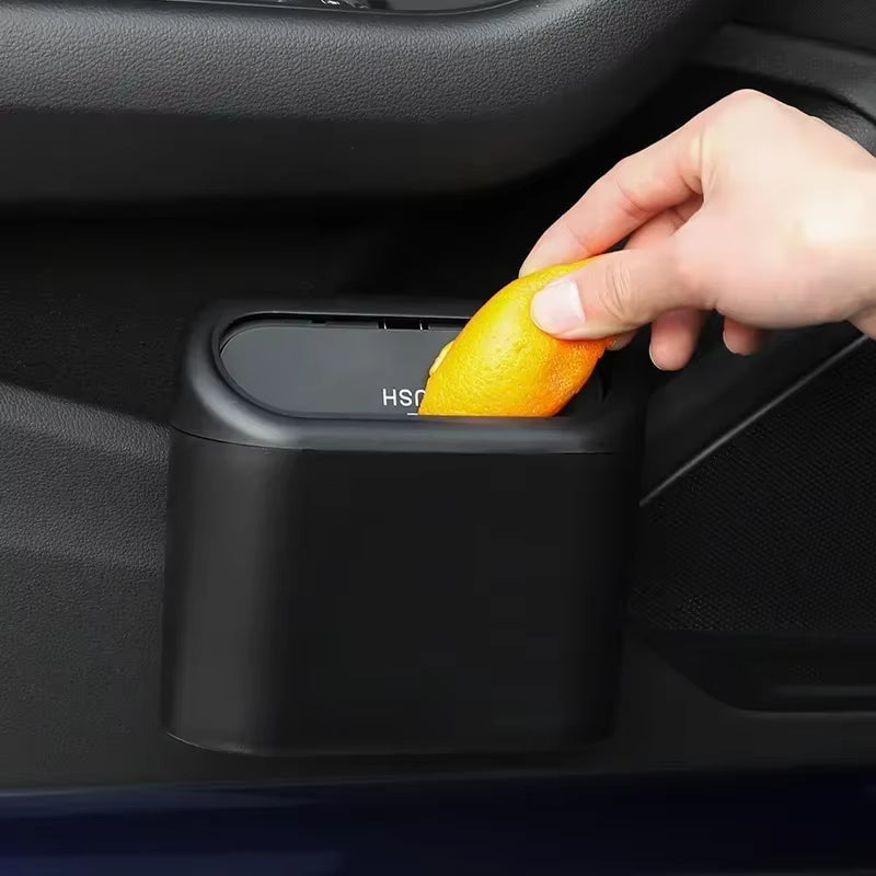 Auto Mülleimer Mit Deckel Universal Fahrzeug Mini Auslaufs Ichere Mülltonne Auto Organizer Lagerung Für Vordere Rücksitz Fahrzeug Zubehör