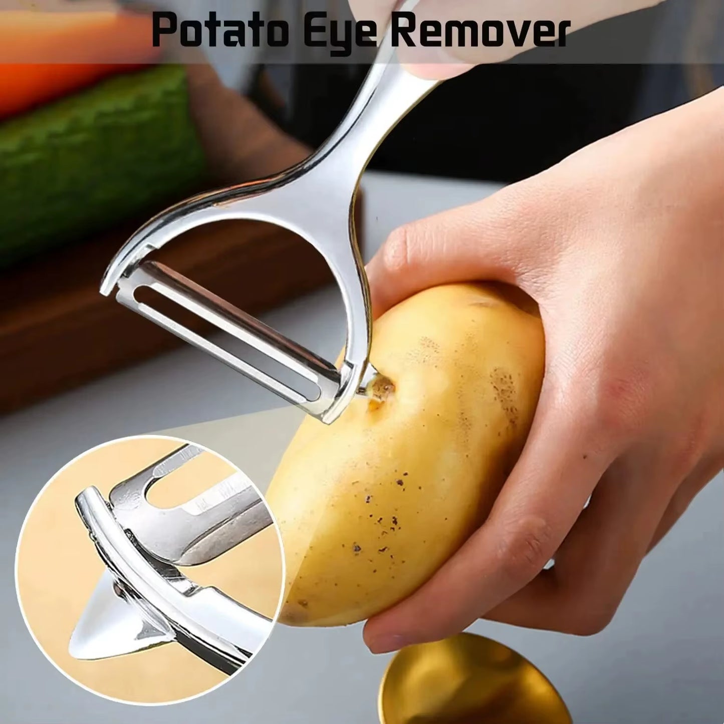 1PC Stainless Steel Vegetable Peeler Potato Peeler Multi-Function Carrot Grater Fruit Tools Kitchen Accessories Cuisine Pelador
