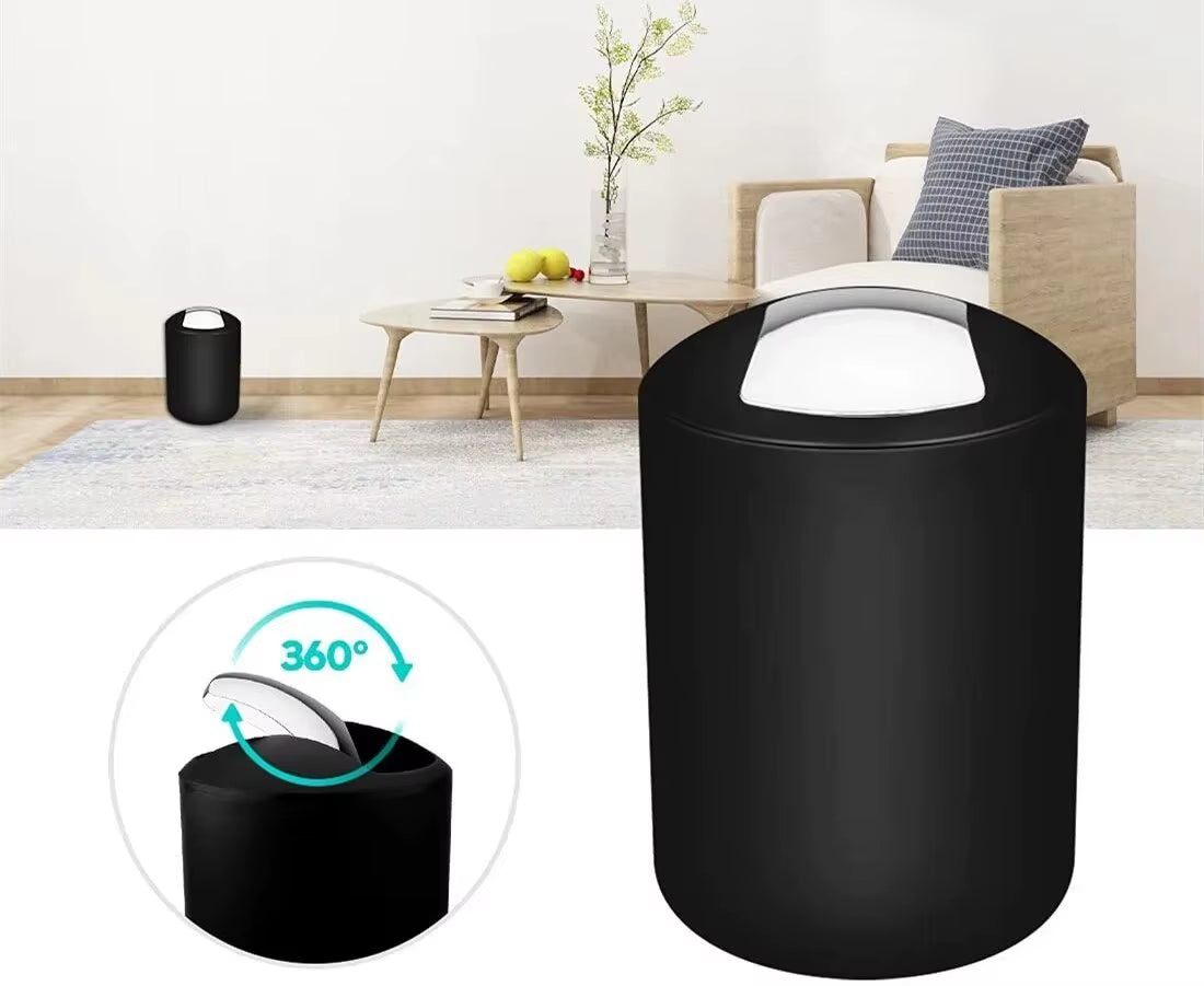 6PCS Black Plastic Bathroom Items Toothbrush Holder Soap Box Toilet Brush Bathroom Storage and Toiletry Set