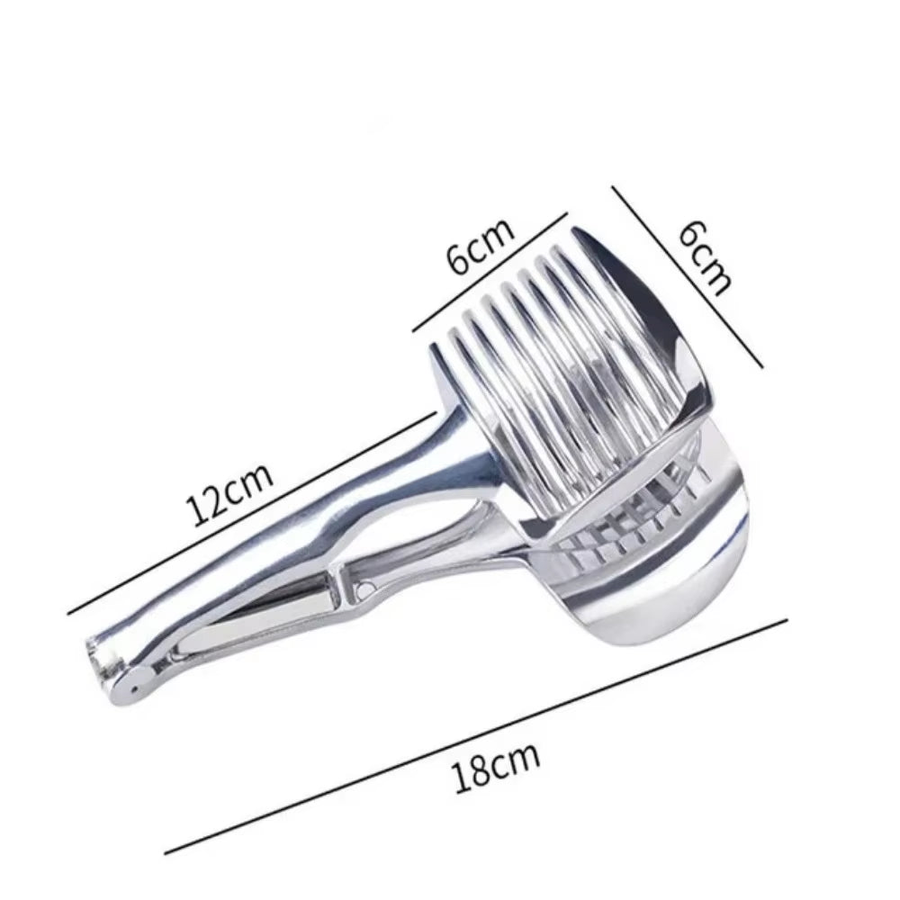 Stainless Steel Kitchen Handheld Orange Lemon Slicer Tomato Cutting Clip Fruit Slicer Onion Slicer Kitchenitem Cutter Accessorie