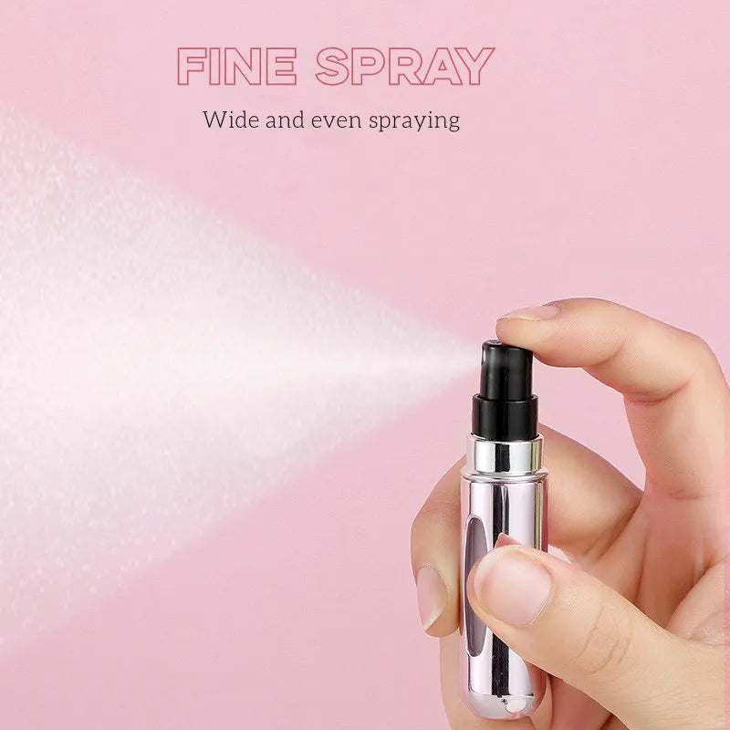 5 Ml Parfüm Nachfüllflasche Tragbare Mini Nachfüllbare Sprühdose Duftpumpe Leere Kosmetikbehälter Zerstäuber Für Reisewerkzeug Heiß